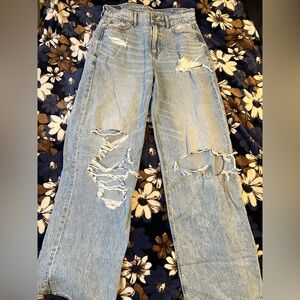 Brand New American Eagle Super High Rise Baggy Wide Leg Jeans